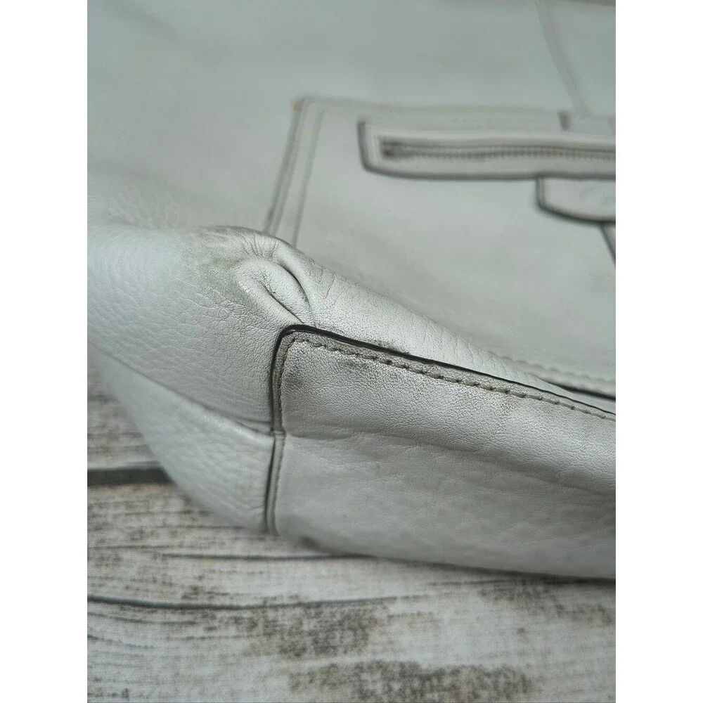 Coach Penelope cream pebbled leather shoulder bag J0882 13159